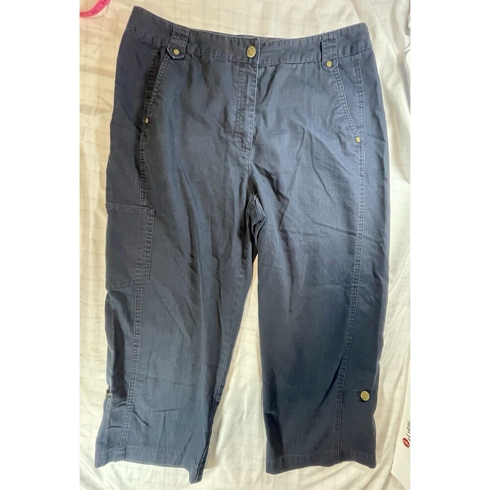 Koret Women's Navy Blue Capri Pants - Size 14 - Stretch Comfort